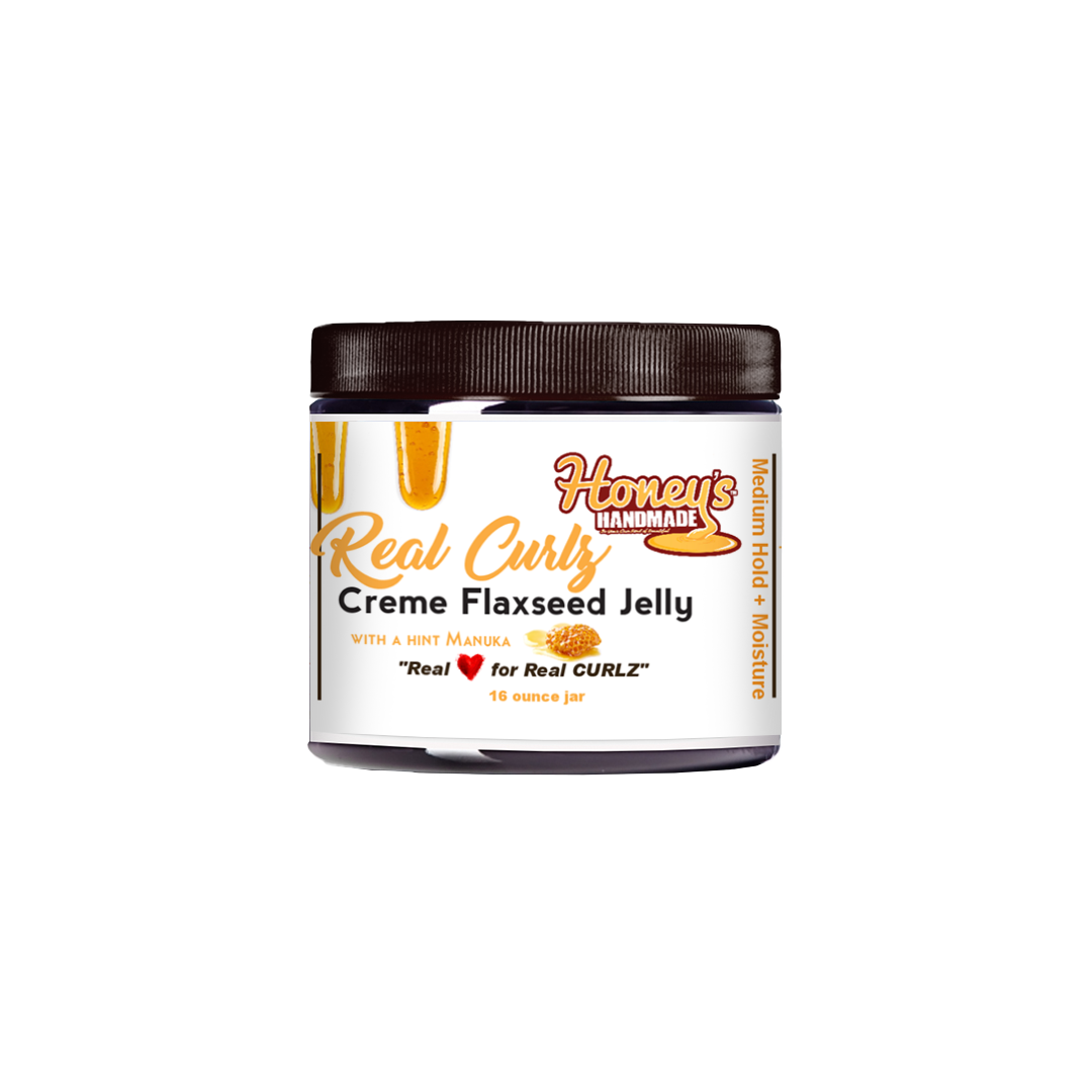 Real Curlz Creme Flaxseed Jelly + Manuka